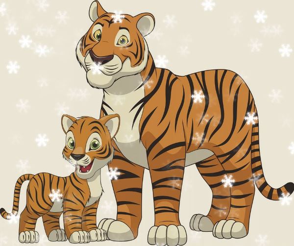 поздравления семье с Новым Годом Тигра