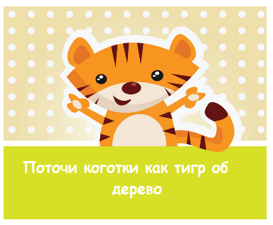 пример карточек с тигром детям