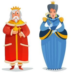 Сценка от короля и королевы на юбилее