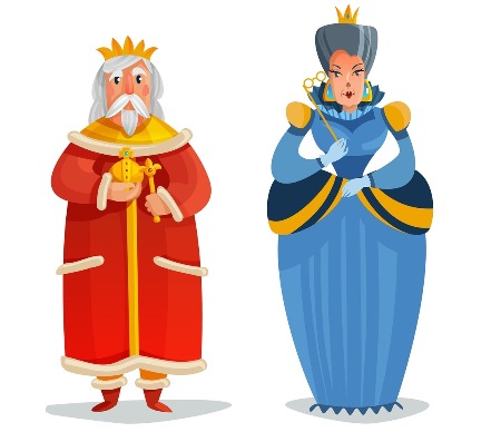 Сценка от короля и королевы на юбилее