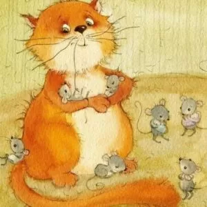 Муз. сказка про полевых мышей и старого кота на утренник